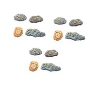 Fahoujs Miniature Dinosaur Skeleton Fossils Statue for Diys, B