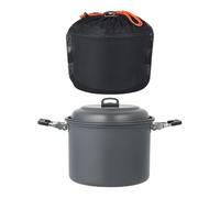 Fahoujs Multifunction Camp Cookware Light Weight Camping Picnics Soup Pots 4-7 Person Hard Aluminum Camp Cookware Large Capacity Cooking