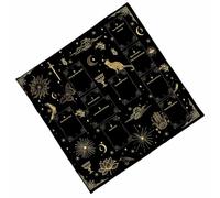 Fahoujs Multifuntional Velvets Tarots Tablecloth Soft Long Wearing Fabric Altars Cloth Foldable Design Night Theme For Readings Esoterics Table Cover