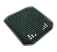 Fahoujs Organic Wood Bead Cushion Seat Pad 16x16Inch Square Slip Proof Base Ergonomic Home Office Accessory Cooling Cushion Pad