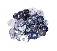 Fahoujs Pack Of 100 Metal Wicks Sustainers Tabs For Handmade Project Tealight Wicks Holders Clip Craft Accessories Votive Supplies