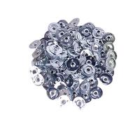 Fahoujs Pack Of 100 Metal Wicks Sustainers Tabs For Handmade Project Tealight Wicks Holders Clip Craft Accessories Votive Supplies