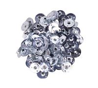 Fahoujs Pack Of 100 Metal Wicks Sustainers Tabs For Handmade Project Tealight Wicks Holders Clip Craft Accessories Votive Supplies