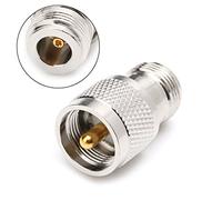 Fahoujs PL259 UHF Plug Male To N Female Straight 50 Ohm RF Connector Connector Cap Cover Protector Plug Adapter Socket Coaxial Cable Cord Solder Bulkhead Panel Press Terminal Electrical