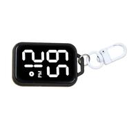 Fahoujs Pocket Sized Digital Pocket Clock Keychain for Children Backpacks Electronic Watch Time Display Accessories Keyring Watch for Students