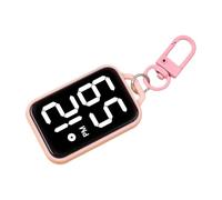 Fahoujs Pocket Sized Digital Pocket Clock Keychain for Children Backpacks Electronic Watch Time Display Accessories Keyring Watch for Students