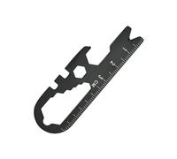 Fahoujs Pocket Tool Survival Tool with Claws Screwdriver Resistance Engraving Ruler Bottle Opener Outdoor Portable Gadget