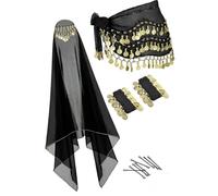 Fahoujs Practical Theater Costume Package with Matching Veil and Headpiece Costume Accessory for Extended Stage Use Wrinkles Resistant Veil and Headpiece