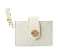 Fahoujs PU Leather Card Case with Blocking Technology Short Purse Portable Wallet for Credit Cards and Cash Storage Multi Slot Compact Wallet