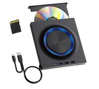 Fahoujs Quiet External with Anti-Slip Pad USB3.0 High-Speed USB External Dvds Drive Burners