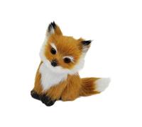 Fahoujs Soft Plush Animal Keychain Handmade Foxes Decoration Animal Figurine Pendant for Party and Room Decoration Small Foxes Plush for Office