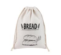 Fahoujs Stylish And Functional Linen Drawstring Bag Sturdy And Soft Storage Organizers Packaging Pouches For Bread Fruits Snacks Natural Fabric Bread Holder