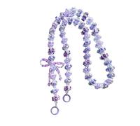 Fahoujs Stylish Customizable Beaded Phone Lanyard Ergonomic Wrist Strap Elegant Crossbody Shoulder Bag Chain For Girls Women Colorful Smartphone Strap For Girls