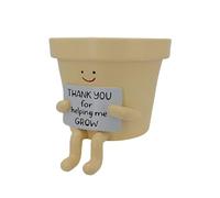 Fahoujs Teachers Appreciation Gift Thank You For Helping Grow Gifts Succulents Pots Resin Flower Planter Pots Teacher Plant Graduation Gift