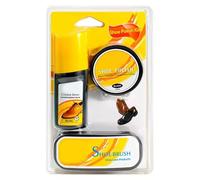 Fahoujs Universals Shoe Care Set Multipurpose Cleaner Conditioning Balm Liquid Polish and Brush for Leather Footwear Accessories Travel Friendly Shoe Cleaning Set