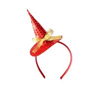 Fahoujs Witch Halloween Hair Hoop Fashion Statement Karaoke Party Paper For Halloween Stage Photo Props Costume Headwear For Women