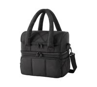 Fahoujs Women's Double Compartment Lunch Bag Insulated Leakproof Practical and Reusable for Work Outdoor Camping Or Family Picnics Travel Meal Prep Bag