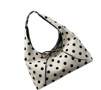 Fahoujs Women's Hobos Purse Sweet Polkas Dot Shoulder Bag Toted Handbags Spacious Work Bag for Commute Daily Use Hobos Toted Handbag