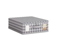 Fahoujs Zippered Foldable Storage Box For Clothes Large Capacity Nonwoven With Lid & Space-Saving Design Efficient Home Storage Organizers With Handle