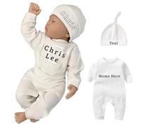 FAHOXUMR Personalised Baby Clothes Boy Baby Girl Coming Home Outfit Boy, Custom Newborn Coming Home from Hospital Outfit