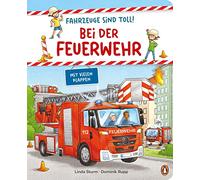 Fahrzeuge sind toll! - Bei der Feuerwehr: Pappbilderbuch mit Klappen für Kinder ab 2 Jahren