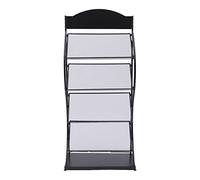 FAhyIXAOO Sturdy Magazine Rack Floor Standing with Grid Design for Breathable Storage of A4 Manuals for Clinic
