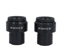 FAHZGK 2 Pcs Microscope Eyepiece WF20X Widefield, Adjustable Diopter Optical Eyepiece with 30mm Mounting Interface for Compound Microscopes