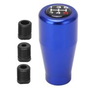 FAHZGK 5 Speed Gear Shifter Lever Knob, Aluminum Gear Shifter Head with Clear Shift Pattern, Sturdy Replacement for Most Manual Vehicles, M8 M10 M12 Thread Sizes (Blue)