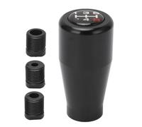 FAHZGK 5 Speed Gear Shifter Lever Knob, Aluminum Gear Shifter Head with Clear Shift Pattern, Sturdy Replacement for Most Manual Vehicles, M8 M10 M12 Thread Sizes (Black)