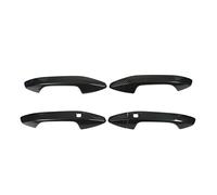 FAHZGK Carbon Fiber Style Car Exterior Door Handle Cover, Exterior Door Handle Protector Trim for Sportage NQ5 HEV 2022 and Later, Durable ABS Pull Out Handle Cover with