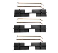 FAHZGK Club Car Battery Hold Down Plate with Rods Kit, Replacement for DS Carryall 1998-2005 Electric, Zinc Plated J - Bolt Retainer for Secure Battery Mounting