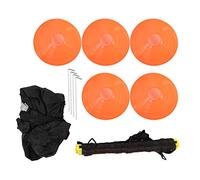FAHZGK Football Training Ladder Disc Drag Parachute Set, Agile Training Equipment with 12 - Rung Ladder and 4.6ft Resistance Parachute, for Soccer Basketball Speed Drills