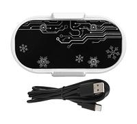 FAHZGK Mobile Phone Semiconductor Cooling Fan, Portable Phone Cooler with Telescopic Clip, 30dB Quiet Heatsink for Gaming and Live Streaming on 4.5 to 7 Inch Phones (White)