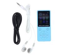 FAHZGK MP3 MP4 Player with Bluetooth 5.0, 1.8 Inch LCD Color Screen, HiFi Lossless Music Player with Speaker, Video Playback, FM Radio, E Book Reader for Sports Travel (Blue)