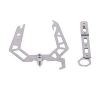 FAHZGK U - Shaped Telescopic Boat Hook with Long - Distance Threader, Aluminum Alloy Docking Mooring Tool for Boats and Ships, Includes Pulling Rope Device and Locking Ring