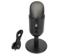 FAHZGK USB Microphone Noise Canceling RGB Light Condenser Mic, USB Computer PC Mic with Reverb Processing and Live Monitoring, Plug and Play for OS X for