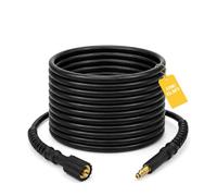 Fai Top 10M Pressure Washer Extension Hose Compatible with Nilfisk C Series | Fits C100.5-5 C100.5-6 C105.5-5 C135.1-8,Anti Kink Abrasion Sleeve,Brass Couplings,One Click Assembly,High Power Cleaners