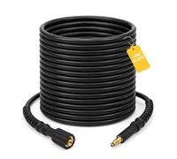 Fai Top 15M Pressure Washer Extension Hose Compatible with Nilfisk C Series | Fits C100.5-5 C100.5-6 C105.5-5 C135.1-8,Anti Kink Abrasion Sleeve,Brass Couplings,One Click Assembly,High Power Cleaners