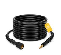 Fai Top 6M Pressure Washer Extension Hose Compatible with Nilfisk C Series | Fits C100.5-5 C100.5-6 C105.5-5 C135.1-8,Anti Kink Abrasion Sleeve,Brass Couplings,One Click Assembly,High Power Cleaners