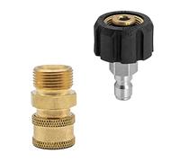 Fai Top Pressure Washer Adapter Set,M22 to 1/4'' Quick Connect Swivel Accessories Adaptors,High-Pressure Water Gun Male Sprayer Pipe Hose Fitting