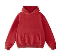 FAIABLE Men's Hoodies Pullover Oversized Hoodie Plush Fleece Hooded Sweatshirt Retro Heavy Hoodie for Men Couples Winter, Getaway Solids, L