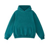 FAIABLE Mens Hoodies Pullover Oversized Hoodie Wash Plush Cotton Hooded Sweatshirt Vintage Heavyweight Hoodie Men Streetwear