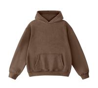 FAIABLE Mens Hoodies Pullover Oversized Hoodie Wash Plush Cotton Hooded Sweatshirt Vintage Heavyweight Hoodie Men Streetwear