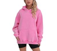 FAIABLE Mens Hoodies Pullover Oversized Hoodie Wash Plush Cotton Hooded Sweatshirt Vintage Heavyweight Hoodie Men Streetwear
