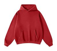 FAIABLE Mens Womens Oversized Acid Wash Vintage Heavy Sweatshirt Hoodies Plain Streetwear, Getaway Solids, L