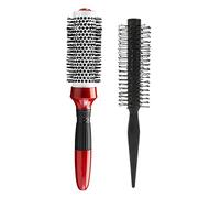 Faigy Volumizer Bristles Round Hair Brush, Thermal Ceramic & Ionic Tech & Anti-Static, Roller Hairbrush for Blow Drying, Curling, Straightening, Add Volume & Shine(Pack of 2)