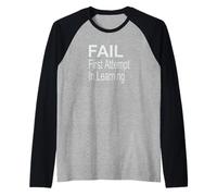 Fail First Attempt in Learning Raglan Baseball Tee