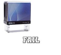Fail self Inking Rubber Stamp Office Stationary Custom Colop P20 Mini Stamper (Ink Black)