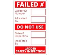 Failed Ladder Safety Inspection S/A Vinyl Stickers Health & Safety Business (10)