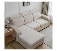 Failjierue 1-4 Seater Stretch Velvet Sofa Seat Cushion Covers Non Slip Universal Slipcover Washable Furniture Protector for Living Room(Style 1,4 seater(180-230cm))